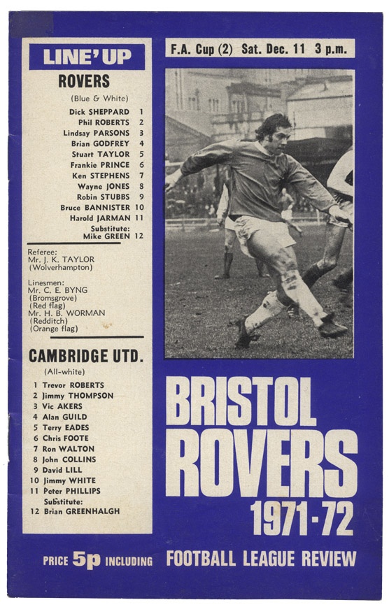 Rovers and Cambridge head to head