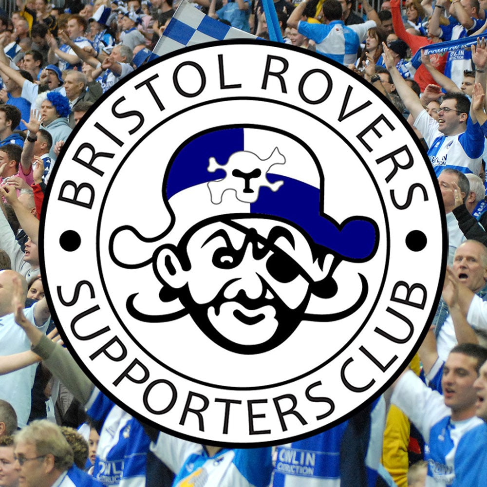 2 x BRISTOL ROVERS Football Club FC Badge 2014-2015 NON LEAGUE