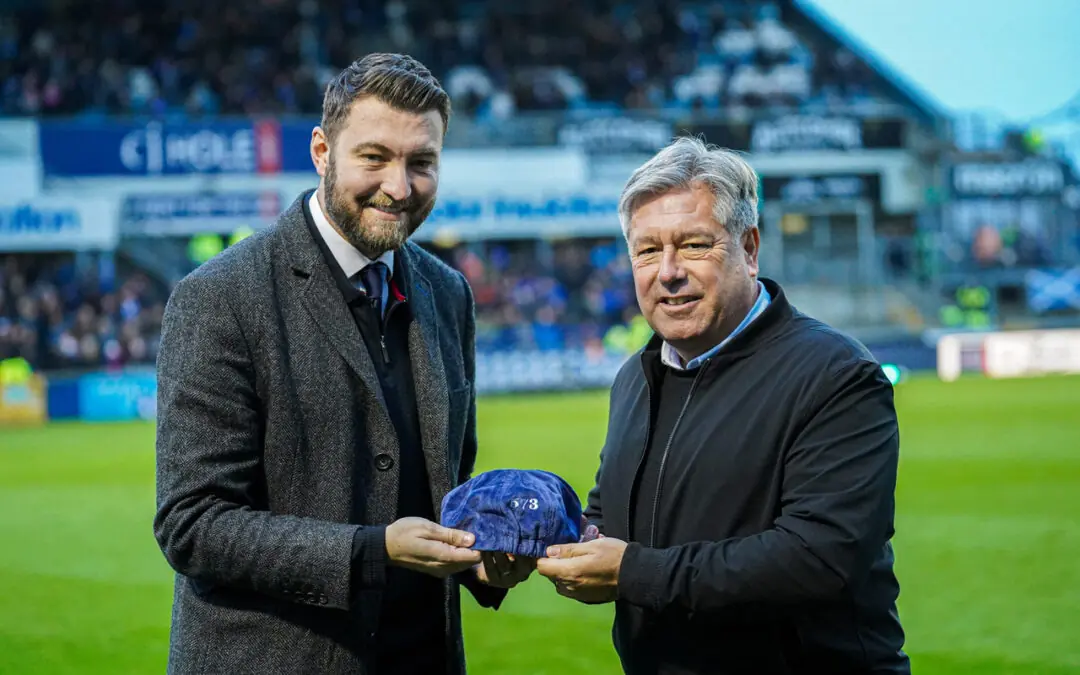 Paul Hardyman cap presentation